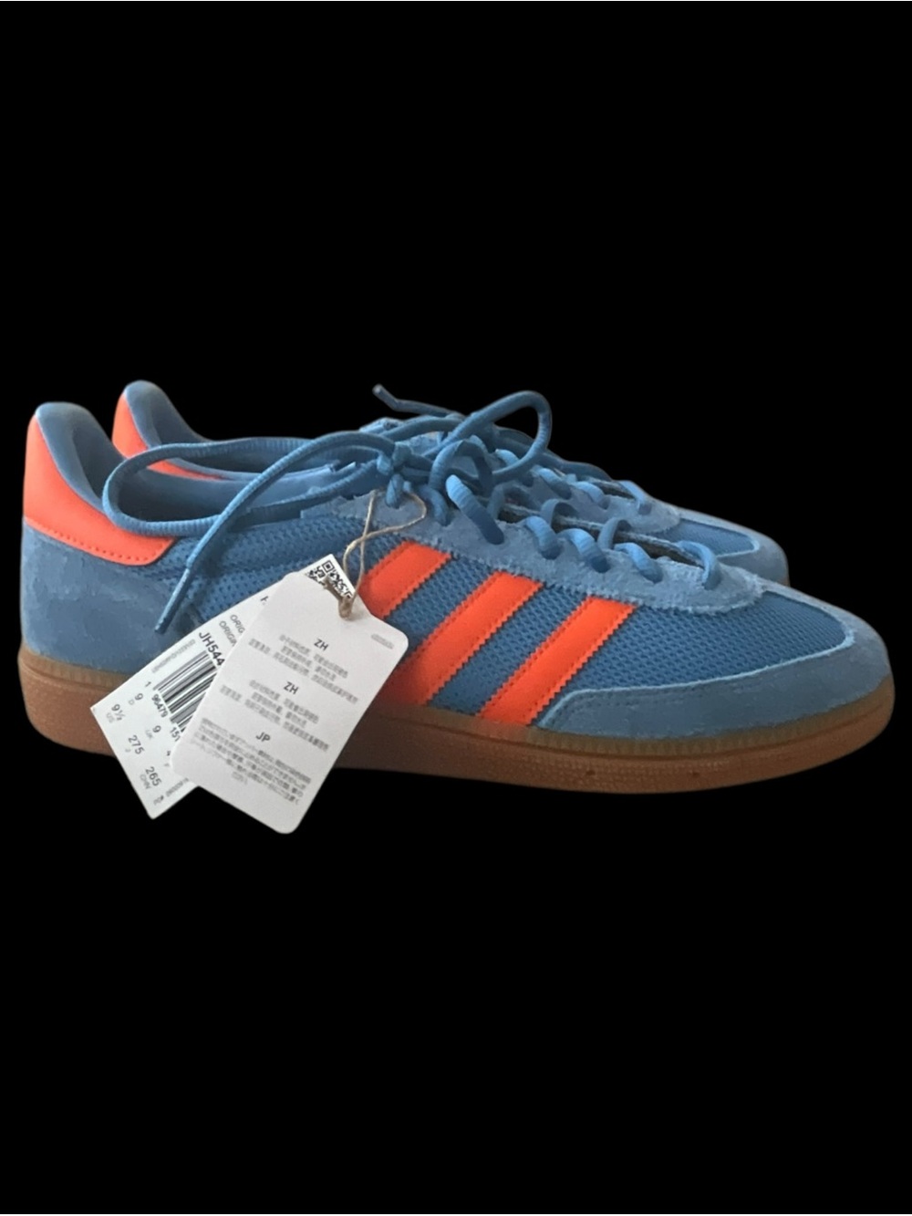 adidas Handball Spezial JH5445 Focus Blue Orange Gum Men’s 9.5 New w/ Tags